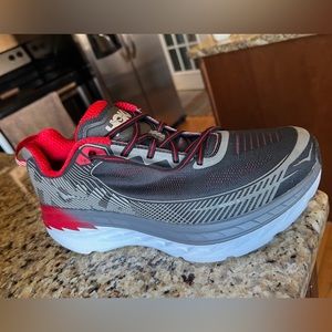 Men’s grey and red formula one Hoka size 11 never worn in original box